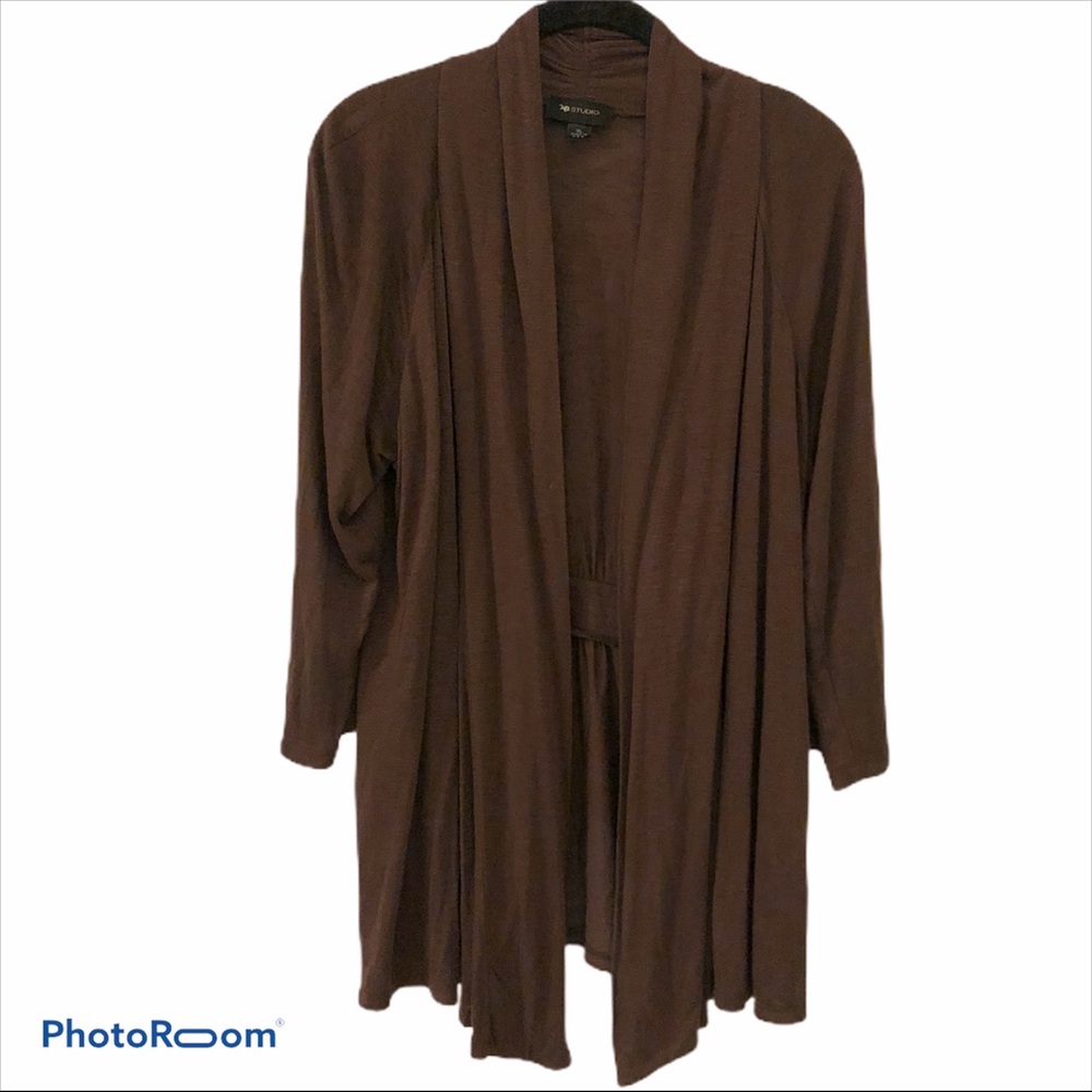AB Studio Open Front Cardigan - Picture 2 of 4